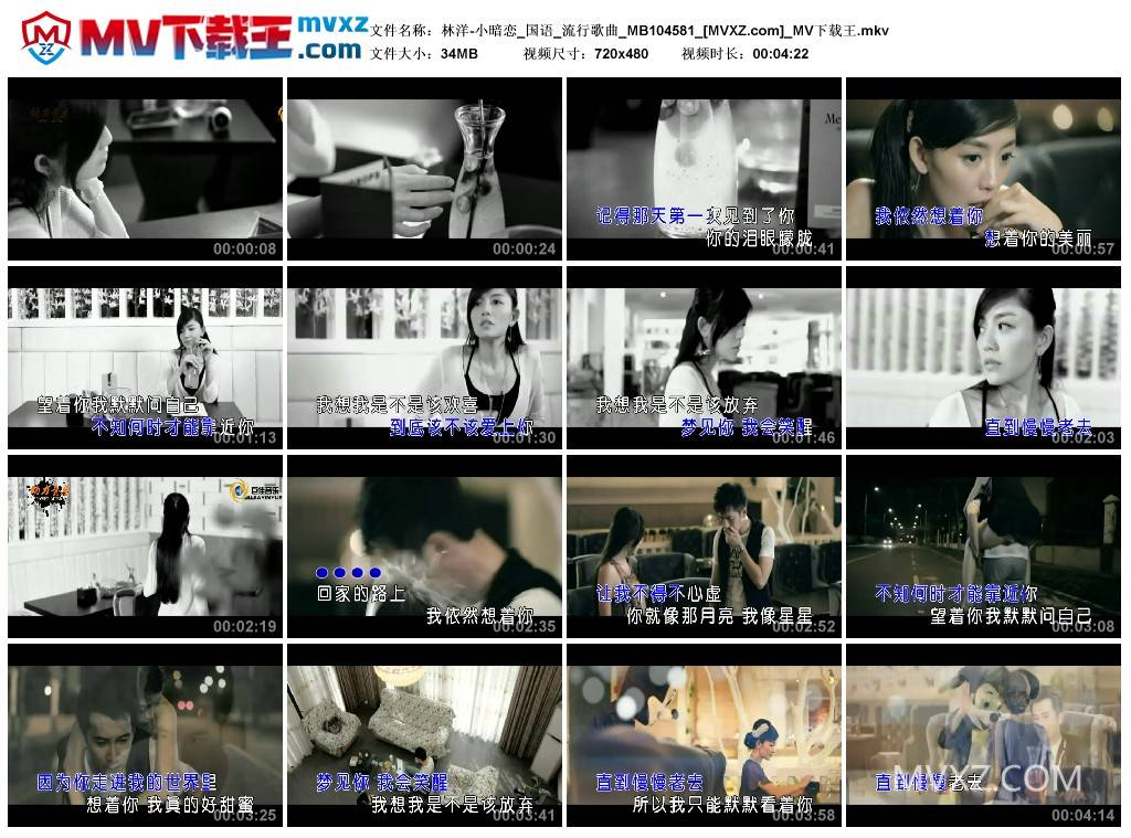 林洋-小暗恋_国语_流行歌曲_MB104581